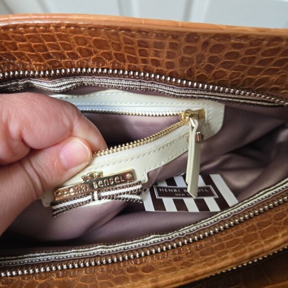 Henri Bendel Snake Yellow Multi E-Z Girl Shoulder Bag - Picture 12 of 13